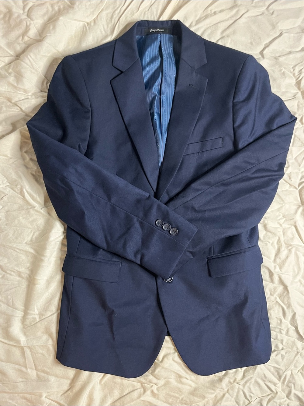 Giorgio Fiorelli Navy Blue Men's Blazer - Single-Breasted Sport Coat